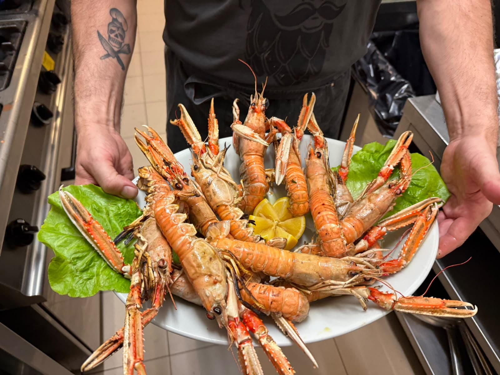 Il nostro vassoio di scampi